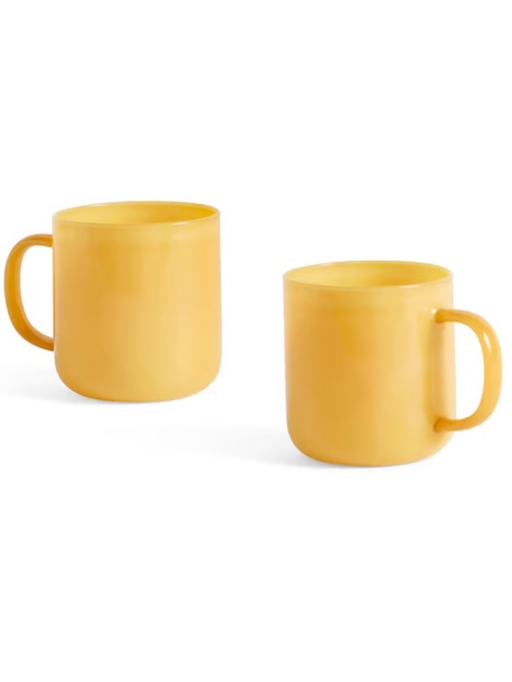 HAY Glass Mug Set - 2 Pack, Yellow